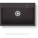 Pyramis Мивка с преливник Pyramis PYRAGRANITE ITHAKA 78X51 1B, ВУЛКАНО Мивка за вграждане