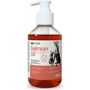 Lab-v 100% сьомгово масло за кучета и котки от всички възрасти 250 мл, студено пресовано