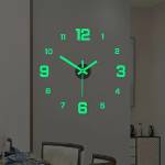  Декоративен стенен часовник 3d ефект, фосфоресциращ 40 см