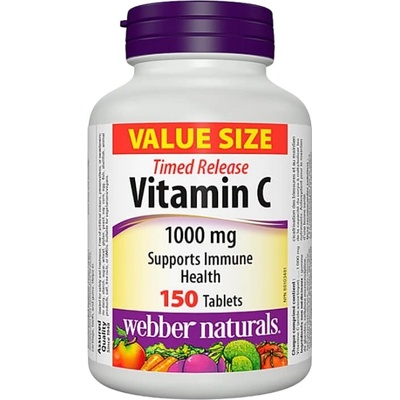 Webber Naturals Vitamin C 1000 mg | Timed Release [150 Таблетки]
