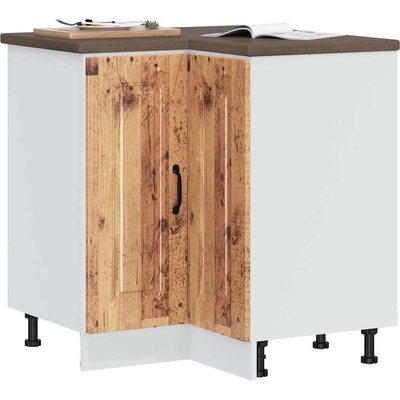 vidaXL Кухненски ъглов шкаф, "Kalmar", старо дърво, инженерно дърво (853515)