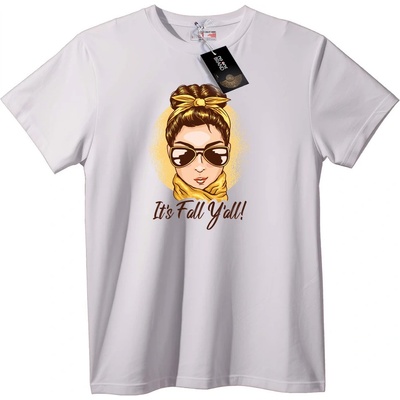NOONEBRAND Тениска Fall Y'all - XS, Black