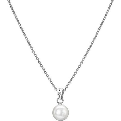 Hot Diamonds Pôvabný strieborný náhrdelník s diamantom a perličkou diamond amulets DP895