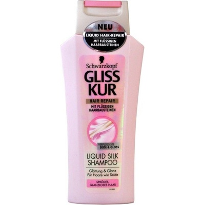 Schwarzkopf Gliss Kur Liquid Silk Gloss šampón pre lámavé vlasy bez lesku 400 ml