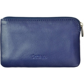 Segali Kožená mini peňaženka kľúčenka 7289 blue