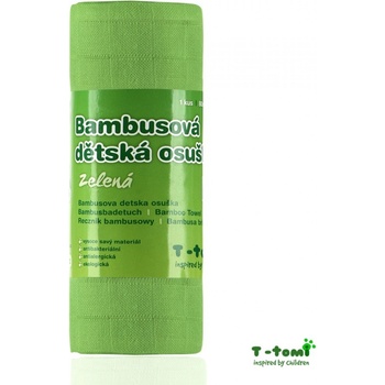 T-Tomi Vysokokvalitná Bambusová Osuška Jednofarebná Šedá