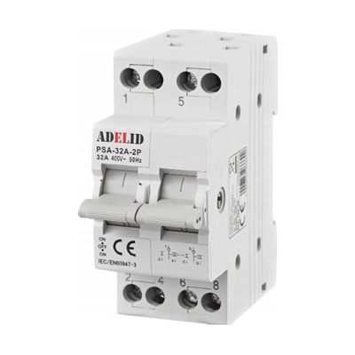 Přepínač Adelid 400 V IP20 32 A