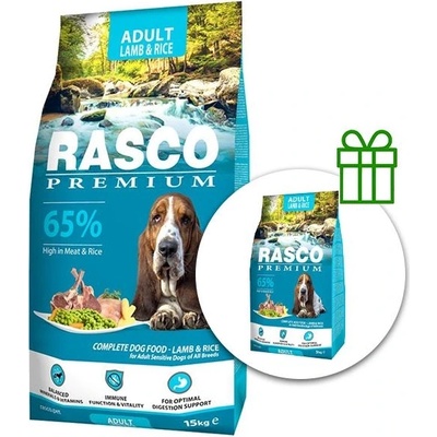 Rasco premium Възрастен Агне и Ориз 15 кг