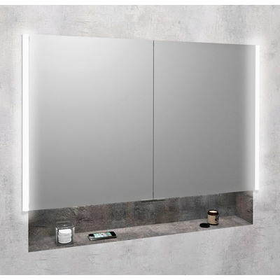 Sapho INTEGRA zápustná galérka s LED osvetlením, 105x70cm IN105