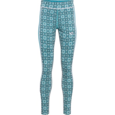 Kari Traa Дамско мериносово термобельо Kari Traa Women's Rose High Waist Pant Merino base layer - Blue Lagoon (115-1502-1914)
