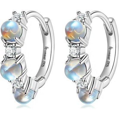 P&J Jewellery stříbrné náušnice měsíční kameny SE43