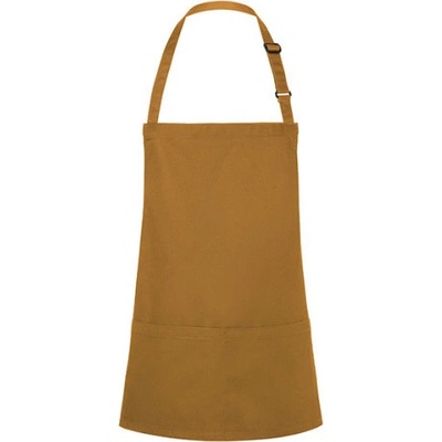 Karlowsky Krátka gastro zástera KY123 Mustard 75 x 60 cm