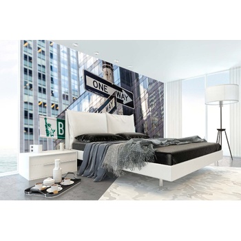 DIMEX ART s. r. o Самозалепваща се флизелинова фототапета табела на бродуей стрийт 375 x 250 см