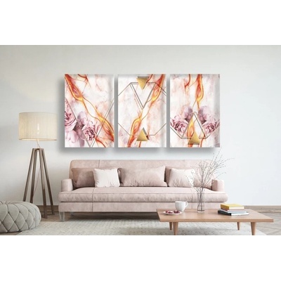 Divio Třídílný obraz na plátně, vzor 70008 Velikost: 90x180 cm