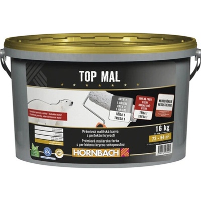 HORNBACH Top Mal Prémiová farba na stenu 16 kg biela bez konzervantov