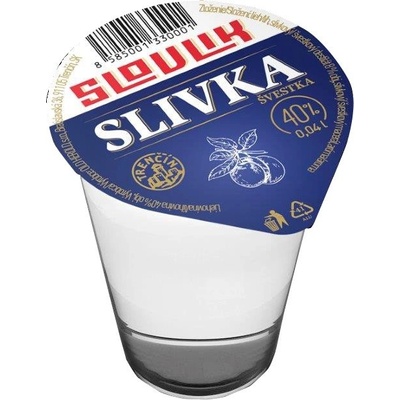 Panák Slivka 40% 0,04 l (čistá fľaša)