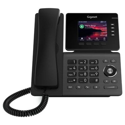 Gigaset P810B IP PRO IP Deskphone, цветен TFT дисплей, 4 функционални LED клавиша, HD звук, POE, Bluetooth S30853-H4107-R101 (S30853-H4107-R101)