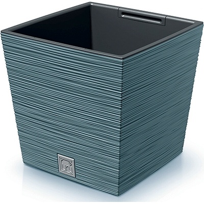 PROSPERPLAST Kvetináč FURU SQUARE LOW 30cm škandinávsky modrý