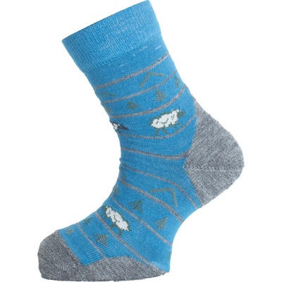 Lasting dětské merino ponožky TJL červené modrá