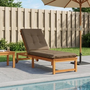 vidaXL Възглавница за слънчев шезлонг GEMERT 100% полиестер Таупе (947371)