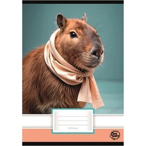 OPTISCHOOL Тетрадка, с тел, формат А5, гладка, 32 листа, OPTISCHOOL, „20-32, „Capybara 27I2032-023 (27I2032-023)
