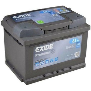 Exide Premium 61Ah 600A right+ (EA612)