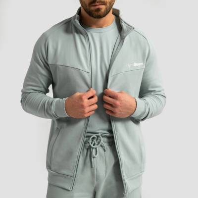 GymBeam mikina so zipsom Limitless Eucalypt