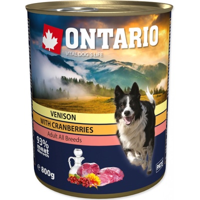 Ontario Venison, Cranberries and Safflower Oil 800 g