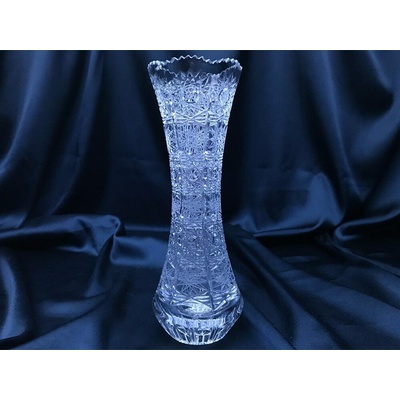 Krištáľová brúsená váza 18 cm