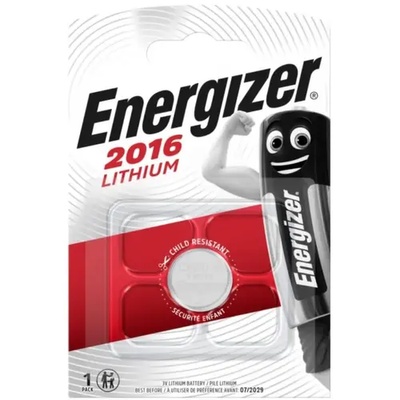 Energizer Бутонна батерия литиева energizer cr2016, 3v, 1 бр. в блистер (energ-bl-cr2016-1pk)