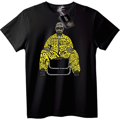 NOONEBRAND Тениска с текстов арт на Breaking Bad - M, White