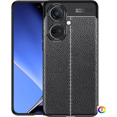 OnePlus Nord CE3 Удароустойчив Litchi Skin Калъф и Протектор