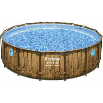 Bestway Bazén Power Steel Wood Swim Vista 4,88 x 1,22 m 16725