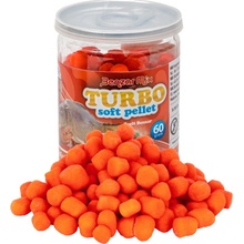 Benzar Mix pelety Turbo Soft Pellet Long Life 60 g Med Fluo žlutá
