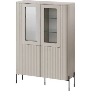 Cama meble Витрина Cama VERA 110x40x160 мат кашмир (471011)