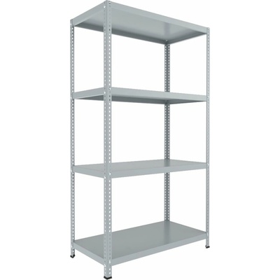 Biedrax Skrutkovaný regál do špajze 40 x 150 x 200 cm, svetlošedý, 4 police, nosnosť 150 kg na policu
