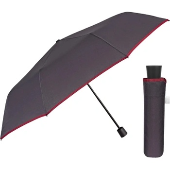 Мъжки сгъваем ръчен чадър | Perletti Time 26392 |Тъмносив