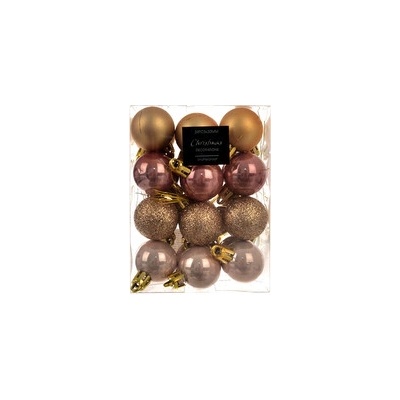 Home Styling Collection Vánoční koule O 3 cm 24 ks zlaté
