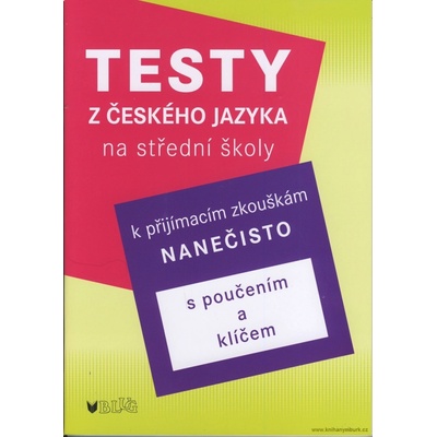 Testy z českého jazyka k na střední školy