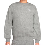 Nike Детски пуловер Nike Kid's NSW Club Fleece Crew L/S Longsleeve - Dark Grey Heather / White (704-6161-0214)