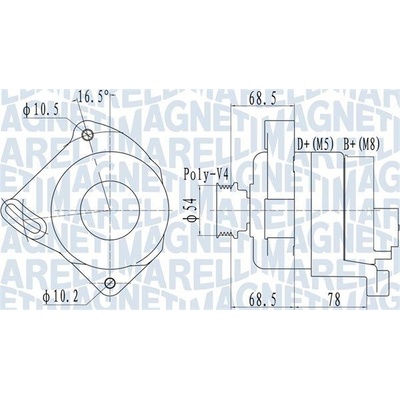 Alternátor MAGNETI MARELLI 063732096010