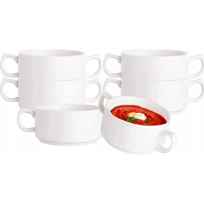 Altom Design Regular Bulionovka Porcelánové bulionovky s oušky 280 ml 6 ks
