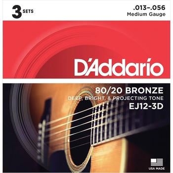 D'Addario EJ12-3D Струни за акустична китара (EJ12-3D)