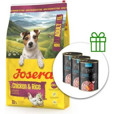 Josera Dog Mini Chicken & Rice 10 кг + 3 консерви безплатно