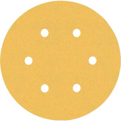 BOSCH Brúsny papier EXPERT C470 so 6 otvormi, 150 mm, zrnitosť 120, 5 ks 2608900817