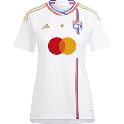 adidas Дамска футболна фланелка Adidas Olympic Lyon Home Shirt 23/24 Womens - White