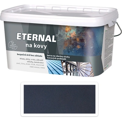 ETERNAL Na kovy antikorózna farba na kov 5L Čierna 413