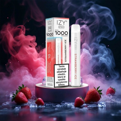 IZY one+ Strawberry Ice 18 mg 1000 poťahov