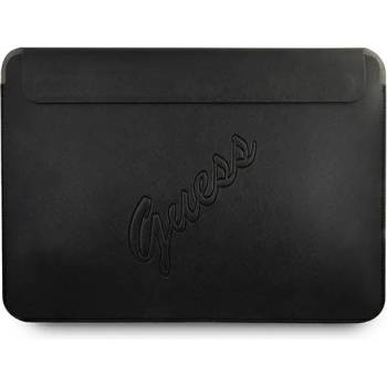 GUESS Guess Sleeve GUCS13PUSASBK Saffiano Script чанта за лаптоп до 13", черен (GUE1206BLK)