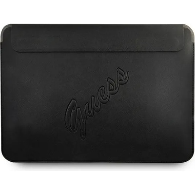 GUESS Guess Sleeve GUCS13PUSASBK Saffiano Script чанта за лаптоп до 13", черен (GUE1206BLK)